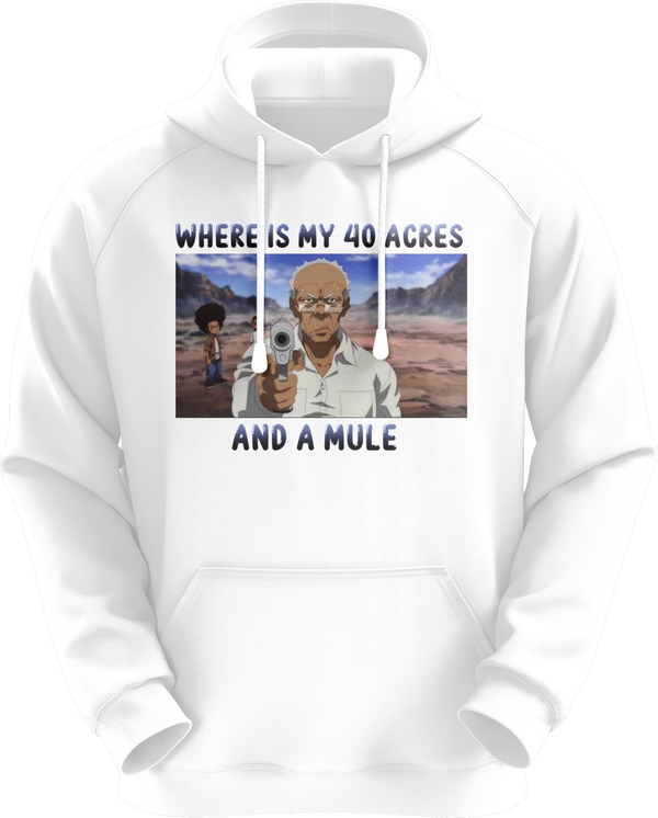 40 Acres White Unisex Hoodie