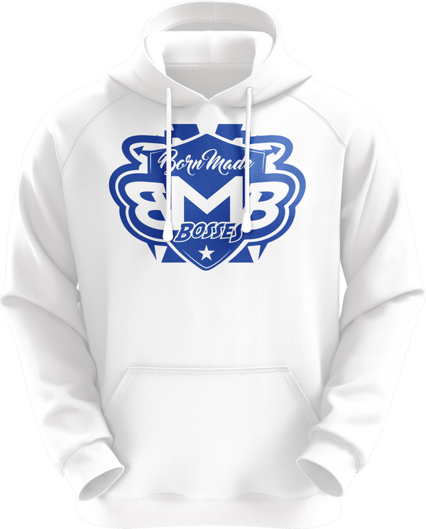 Blue White Unisex Hoodie