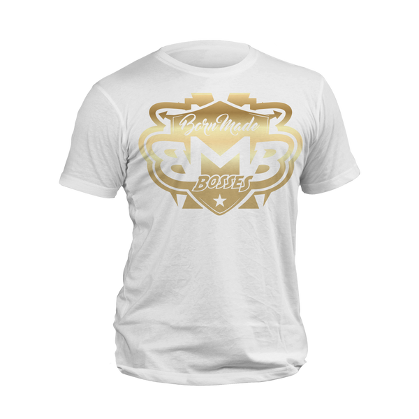 Gold White Unisex T-Shirt