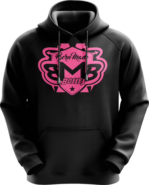 Pink Black Unisex Hoodie