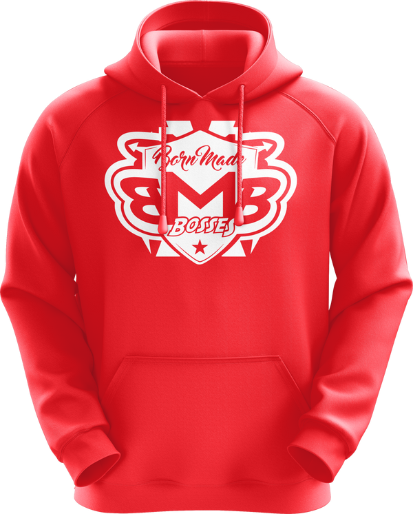 White Red Unisex Hoodie